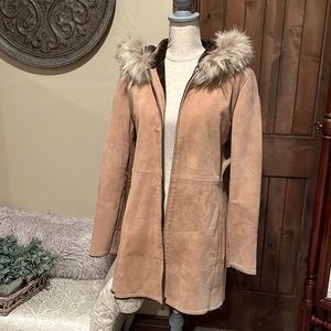 Gallery Genuine Suede w/Real Raccoon Trimmed Hood